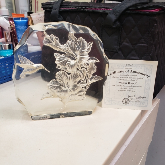 Hummingbird Glass Decor